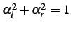 $ \alpha_1^2+\alpha_2^2=1$